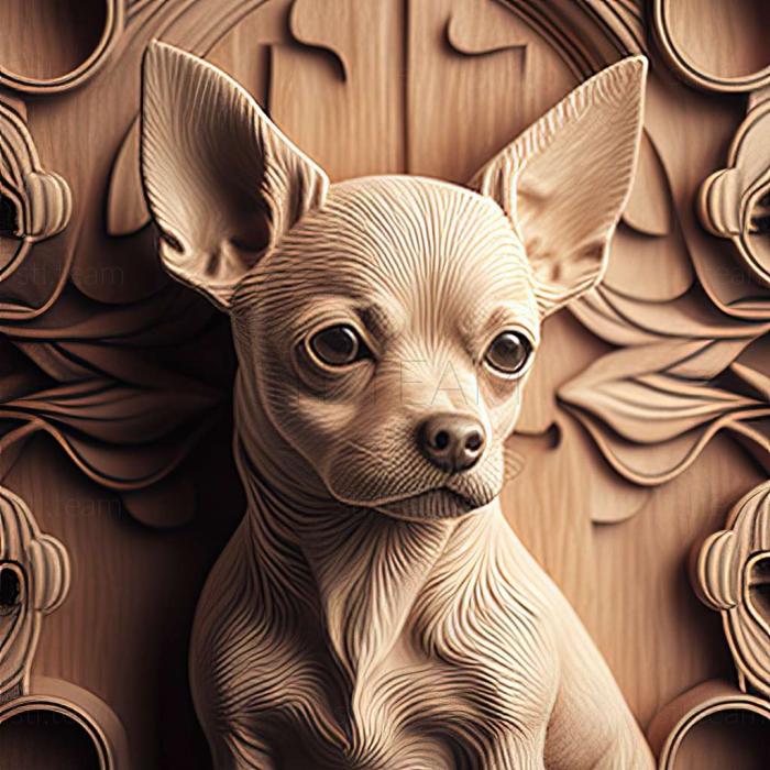 3D model Chihuahua dog (STL)